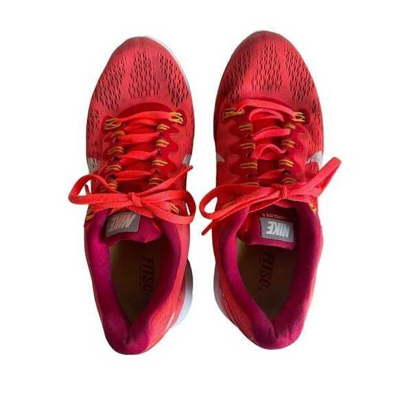 NIKE Lunarglide 5 Orange Pink Running Shoes Size 6.5 Low Top - Picture 3 of 7